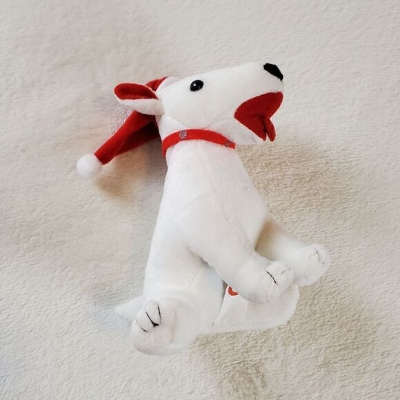 2006 Target Christmas Bull Terrier Bullseye Plush Beanie - Picture 4 of 8
